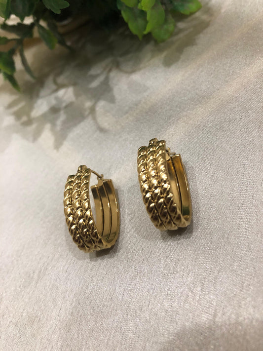 Minimal Gold Stud Earrings | Korean Earring