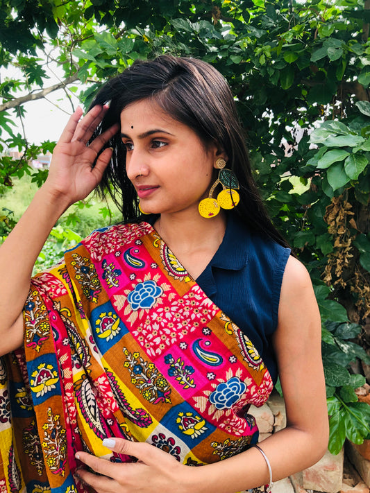 Beaded Sunshine Cherries Earrings