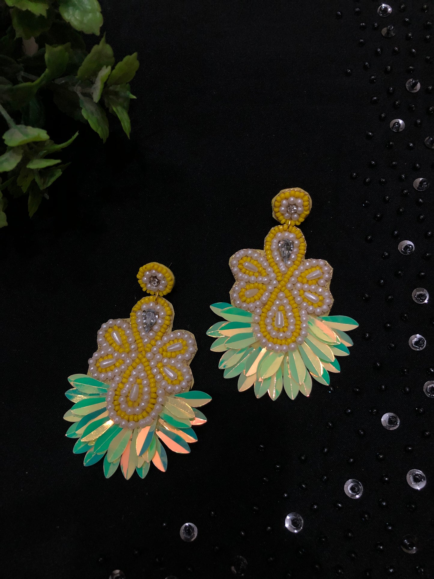 Floral Art Earrings