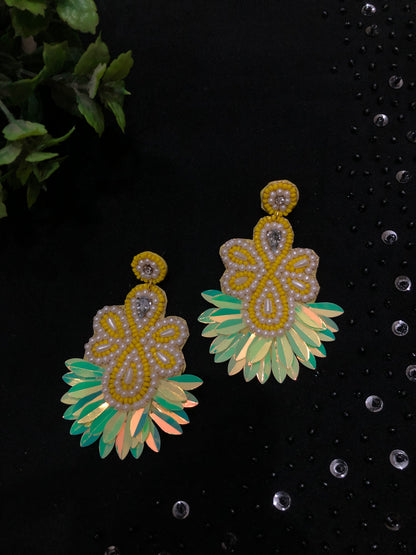 Floral Art Earrings