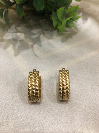 Minimal Gold Stud Earrings | Korean Earring