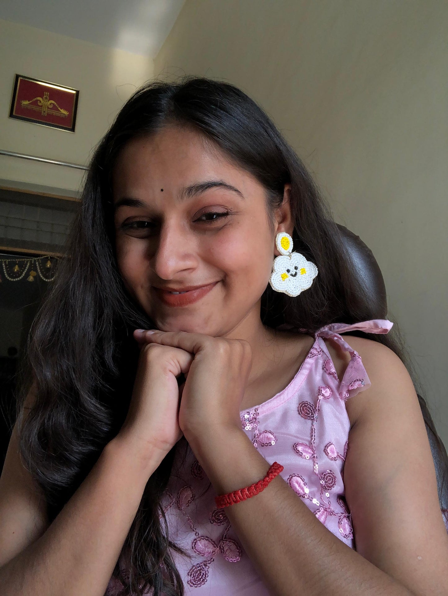 handmade cute cloud earrings